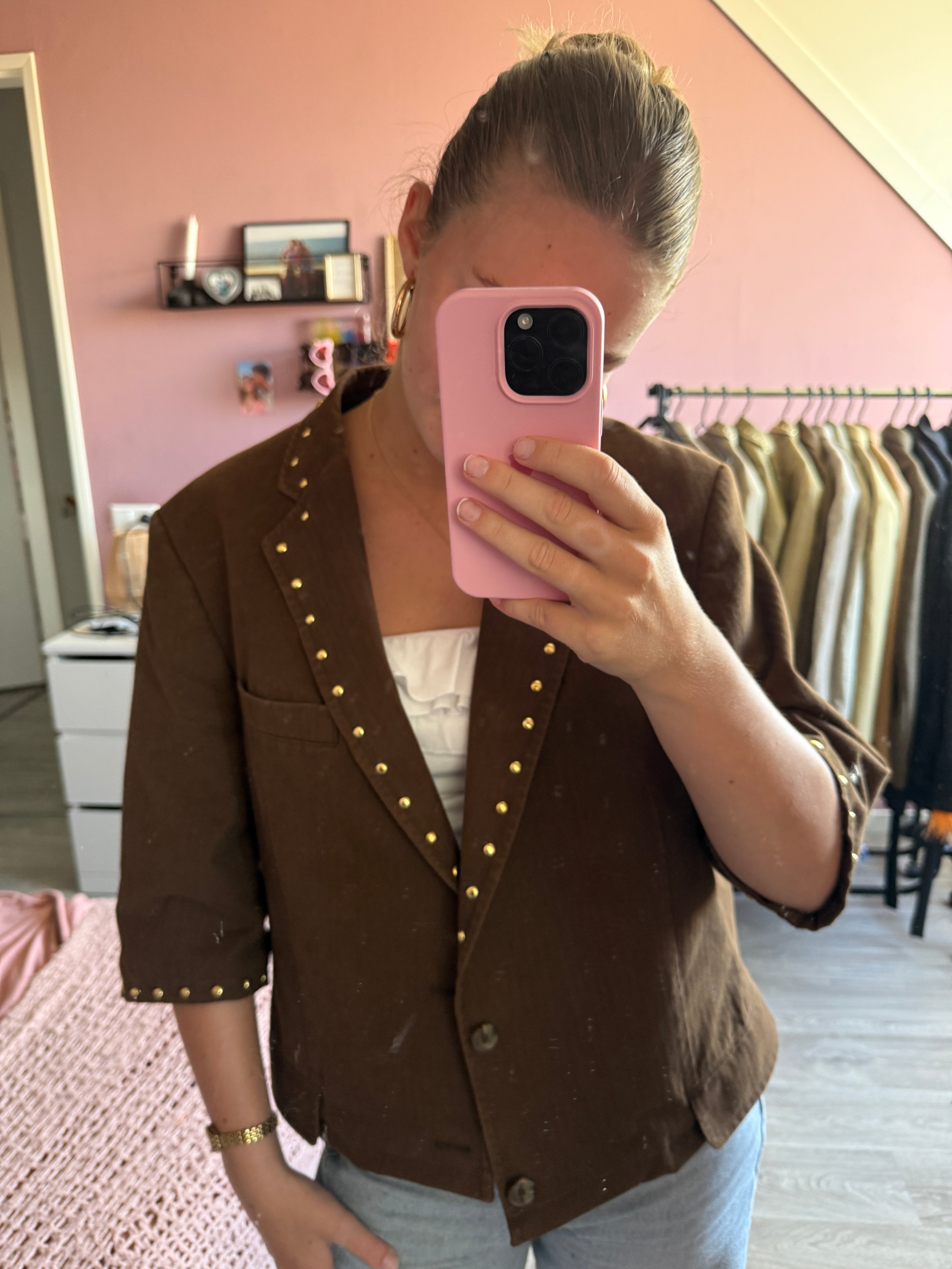 Short studded blazer