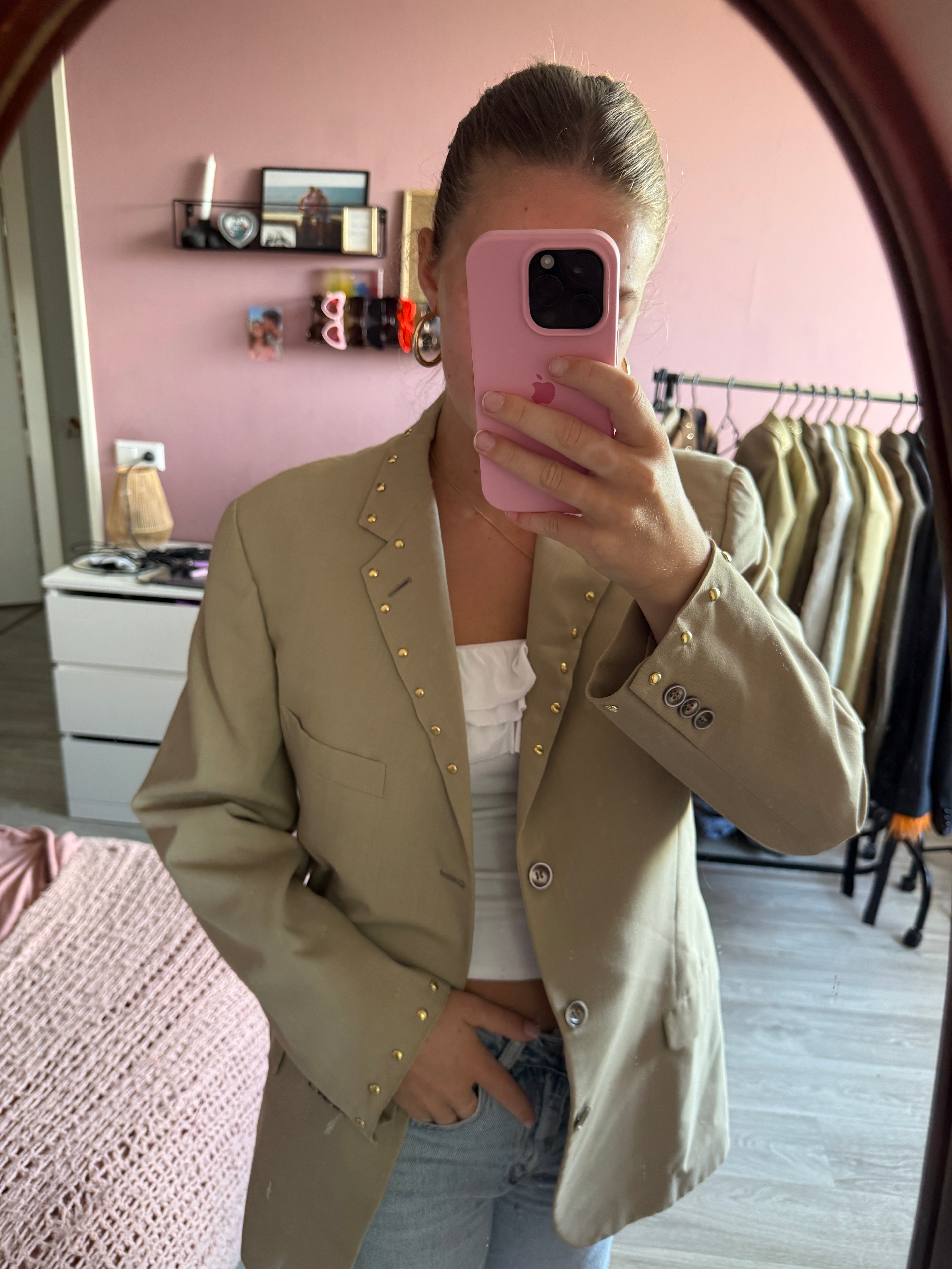 studded blazer
