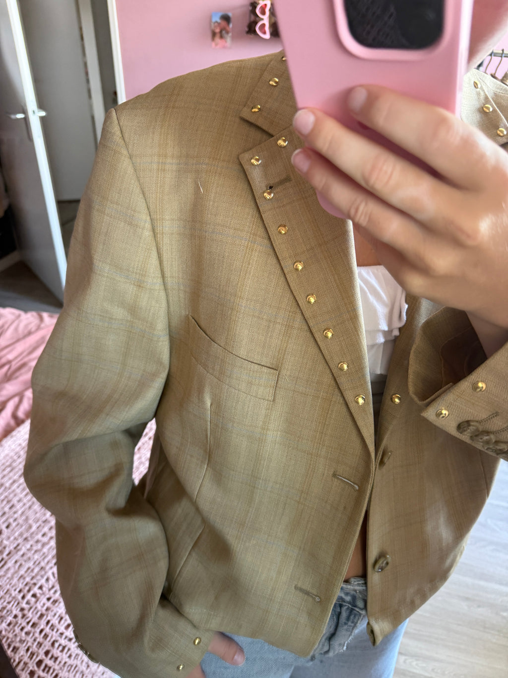 Short studded blazer