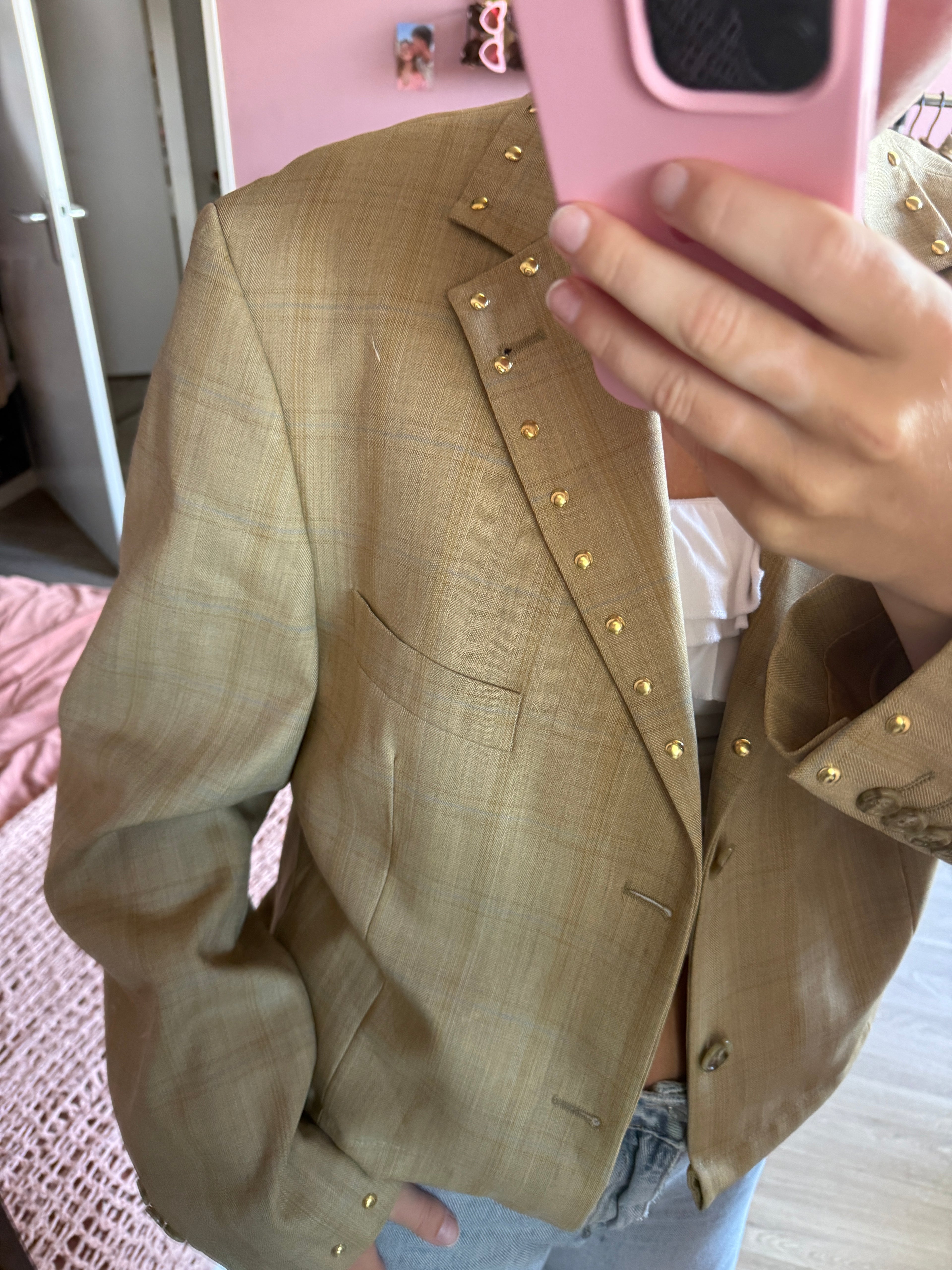 Short studded blazer