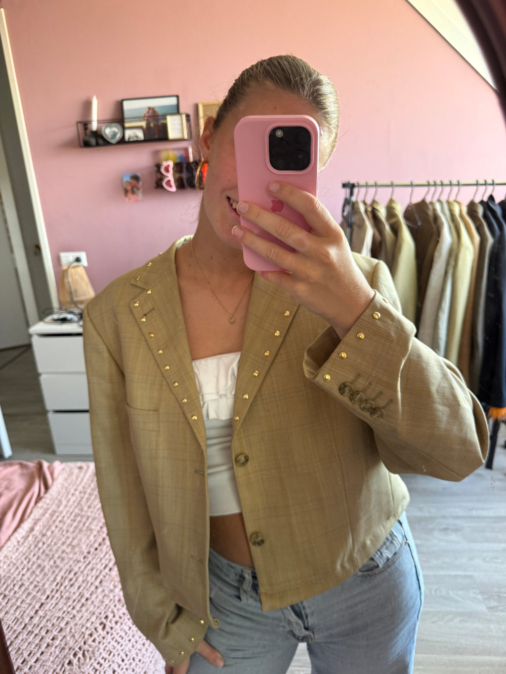 Short studded blazer