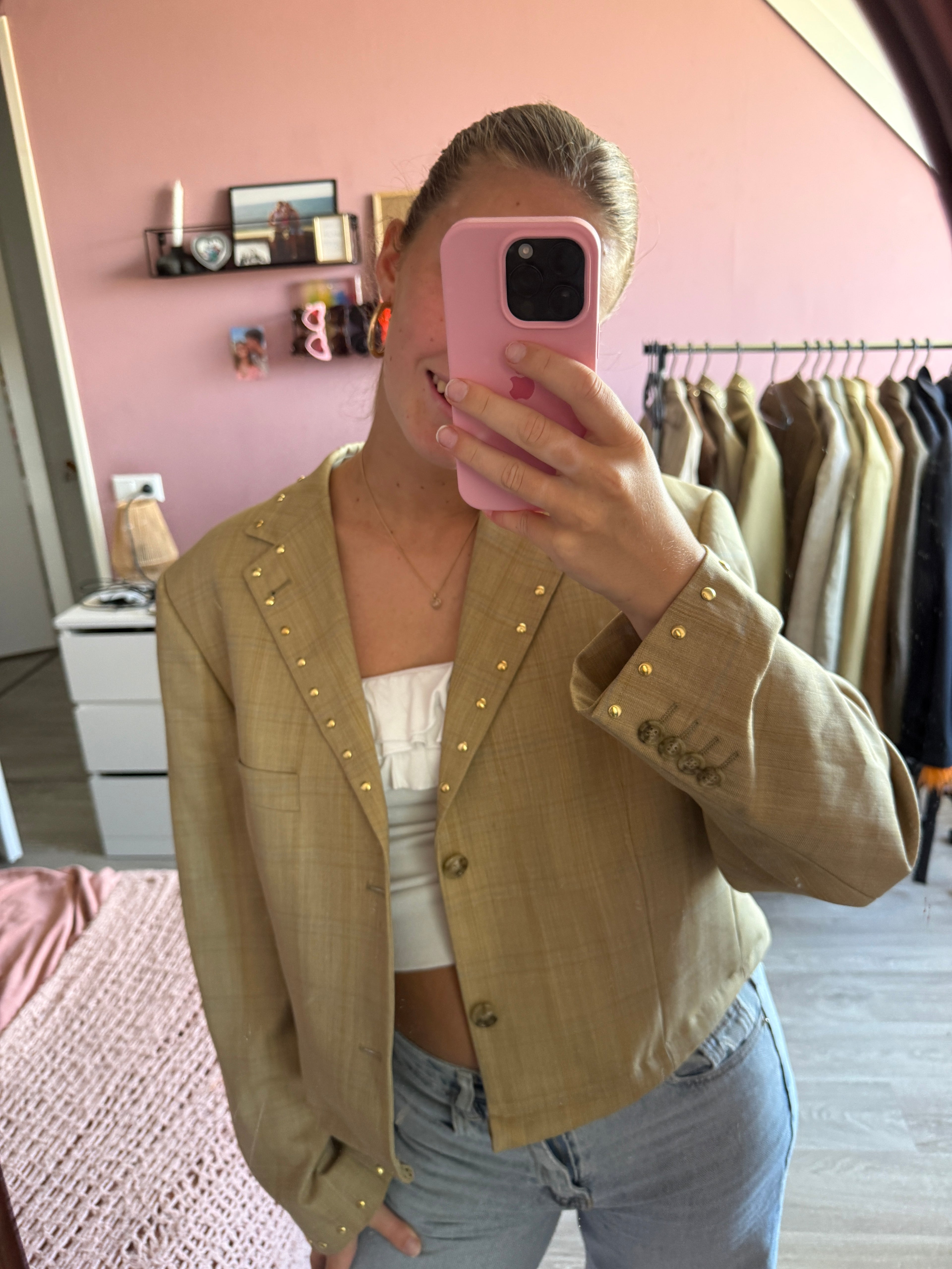 Short studded blazer