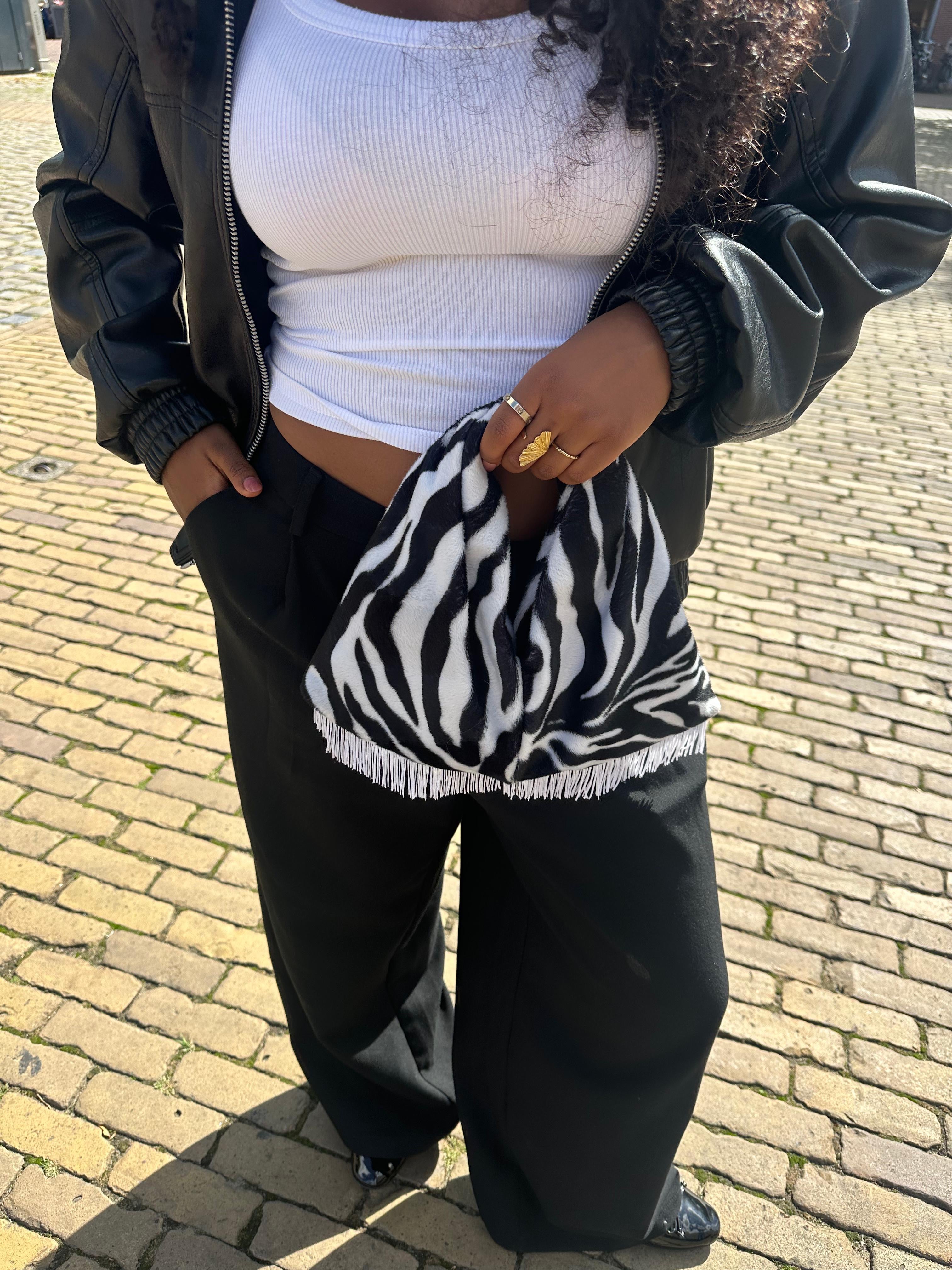 Zebra tas mes franjes