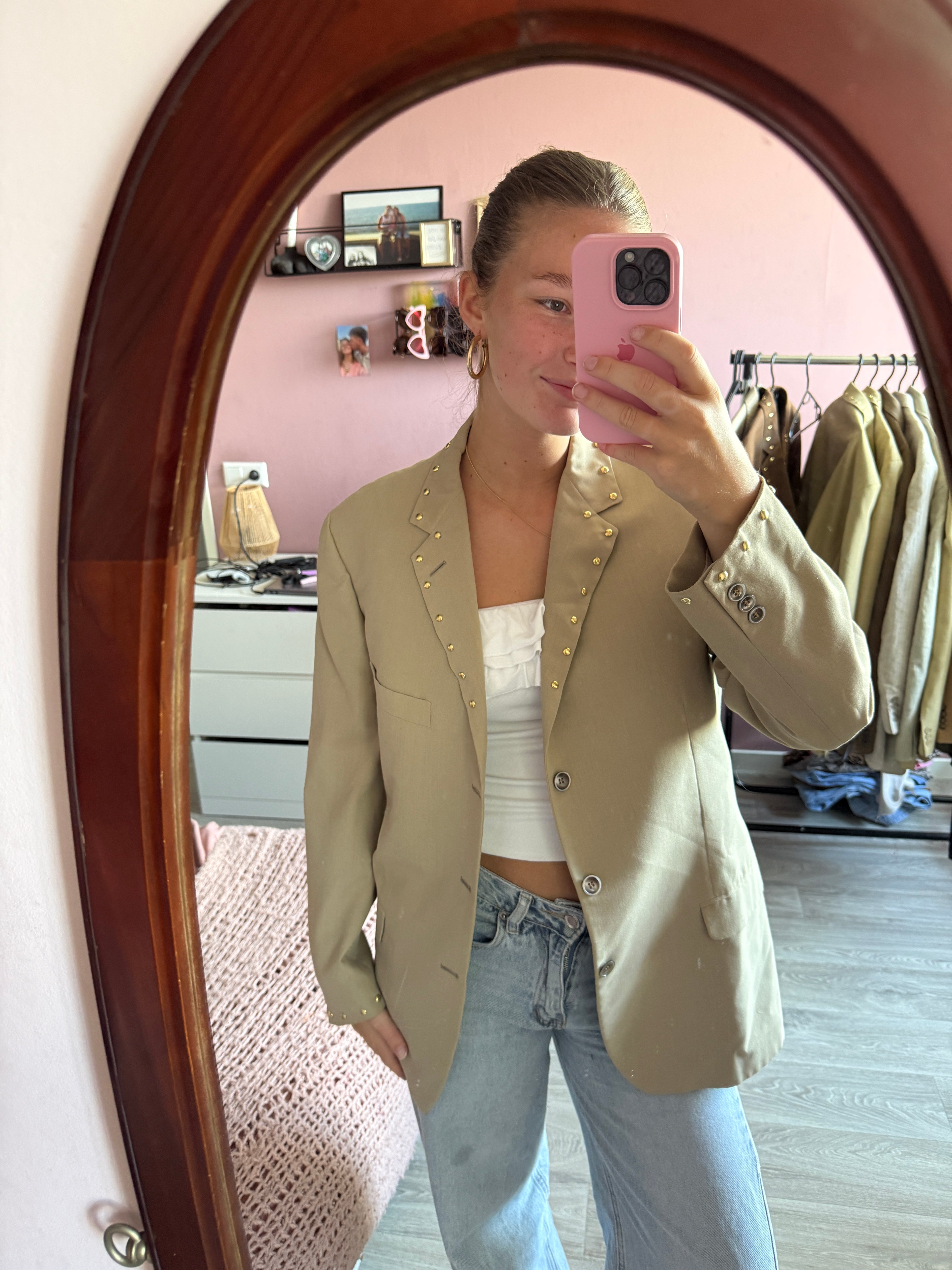 studded blazer