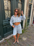 Groen geruite blouse