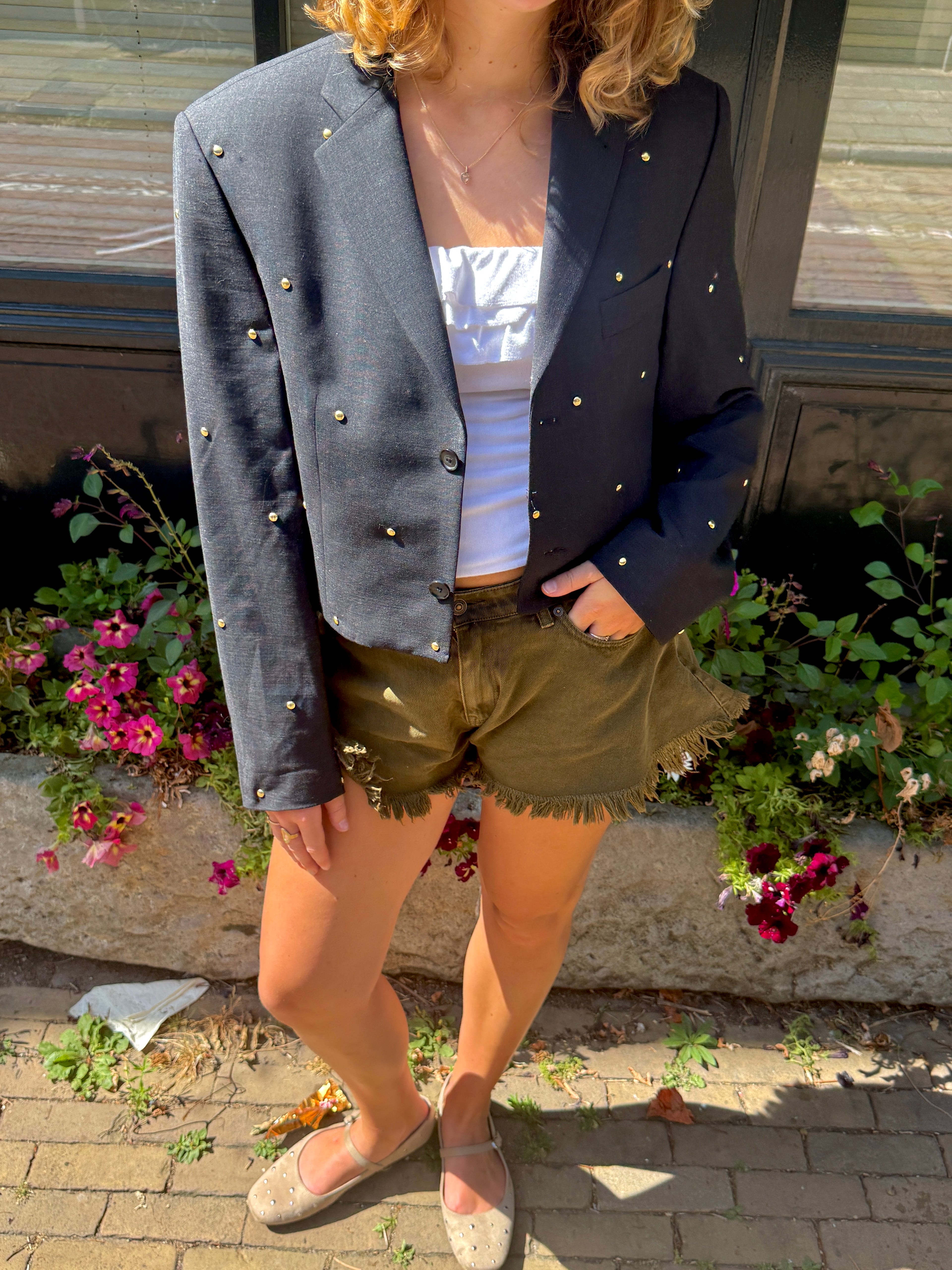 Studded blazer (cropped)
