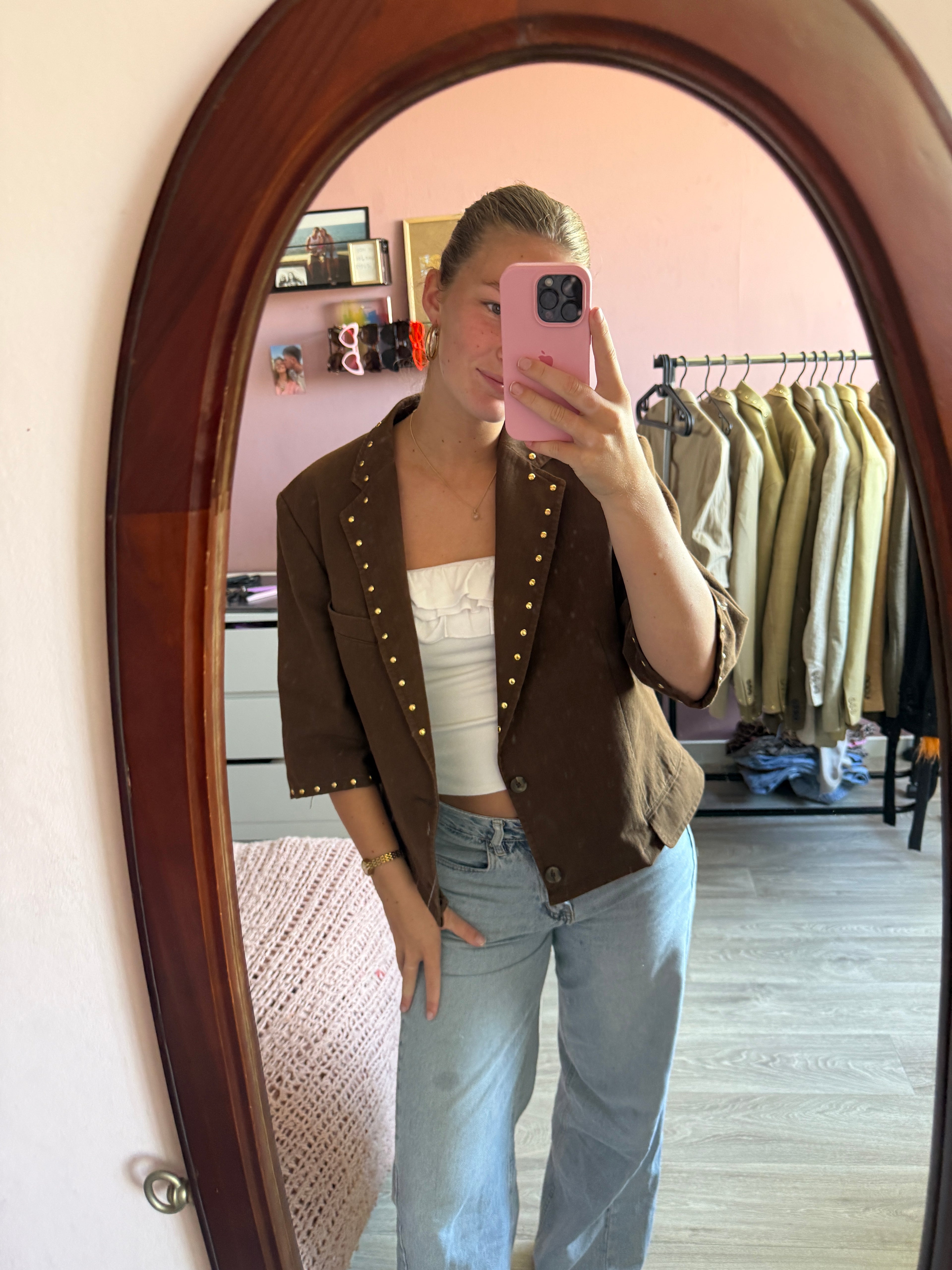 Short studded blazer