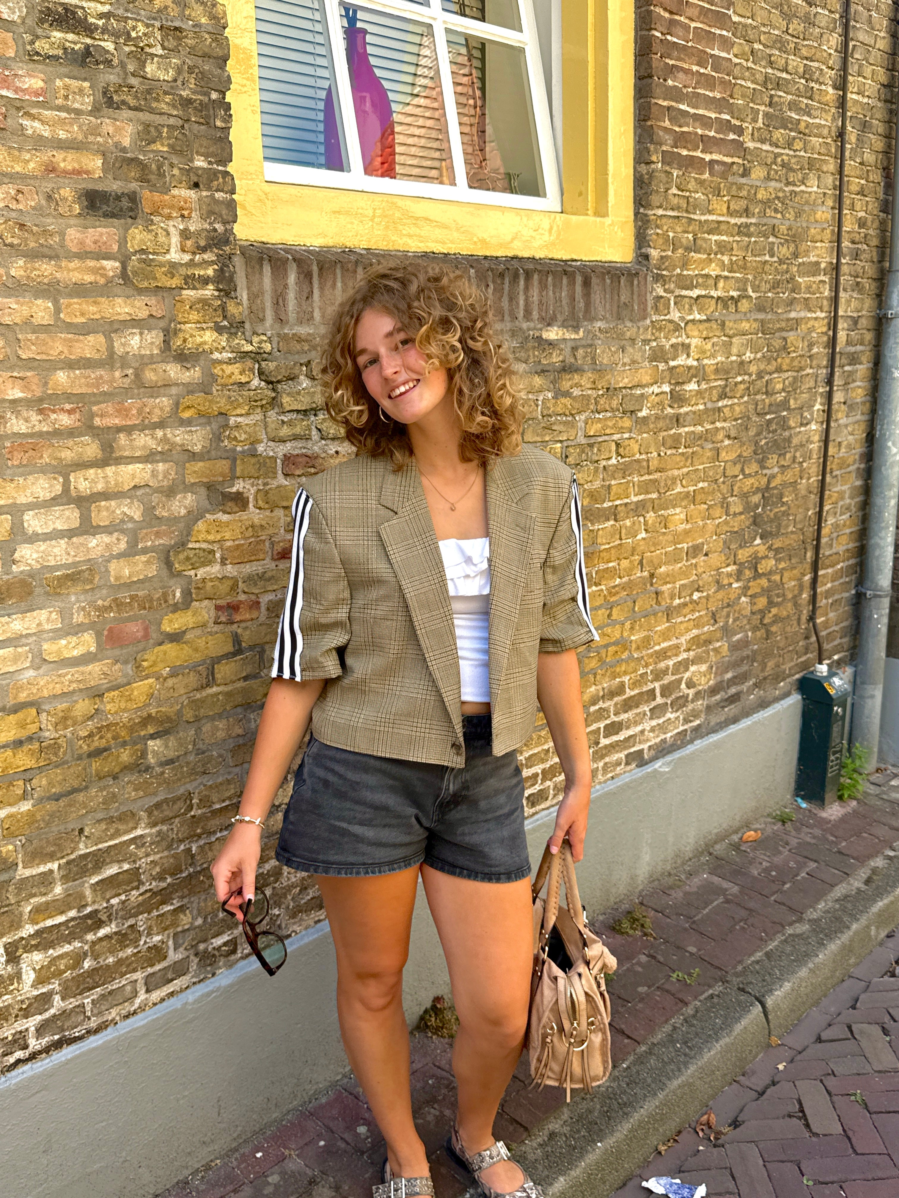 Strepen blazer 2.0 (cropped)