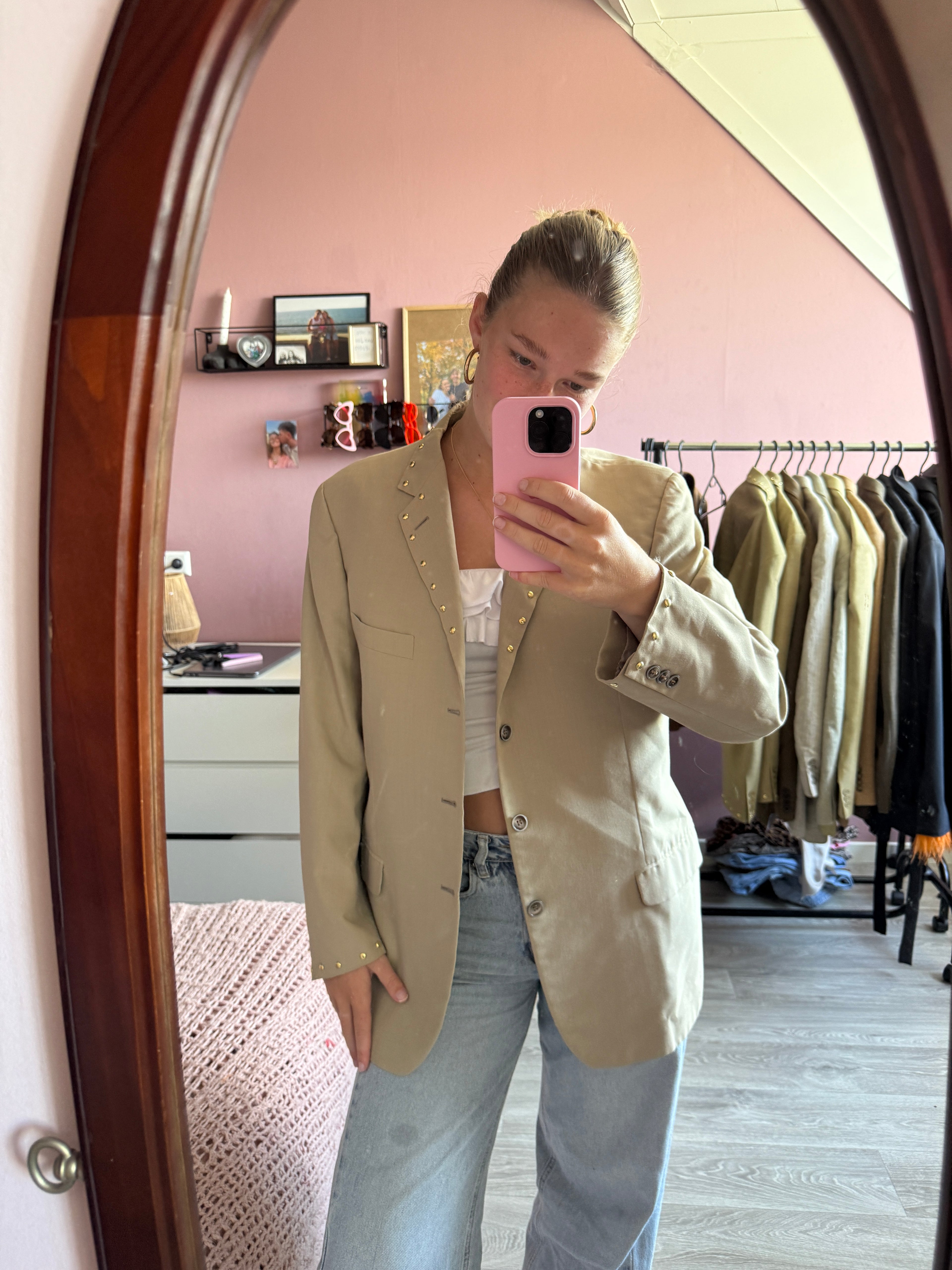 studded blazer