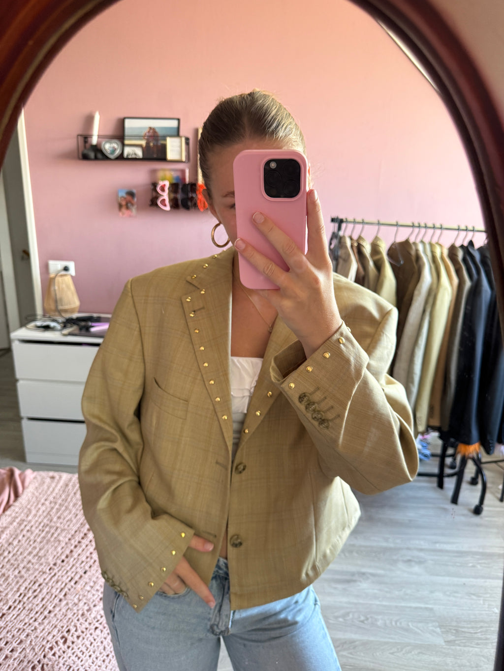 Short studded blazer